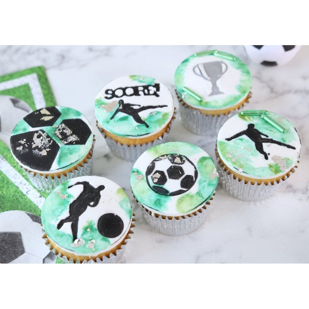 Sweet Stamp embossere fotballcupcakes