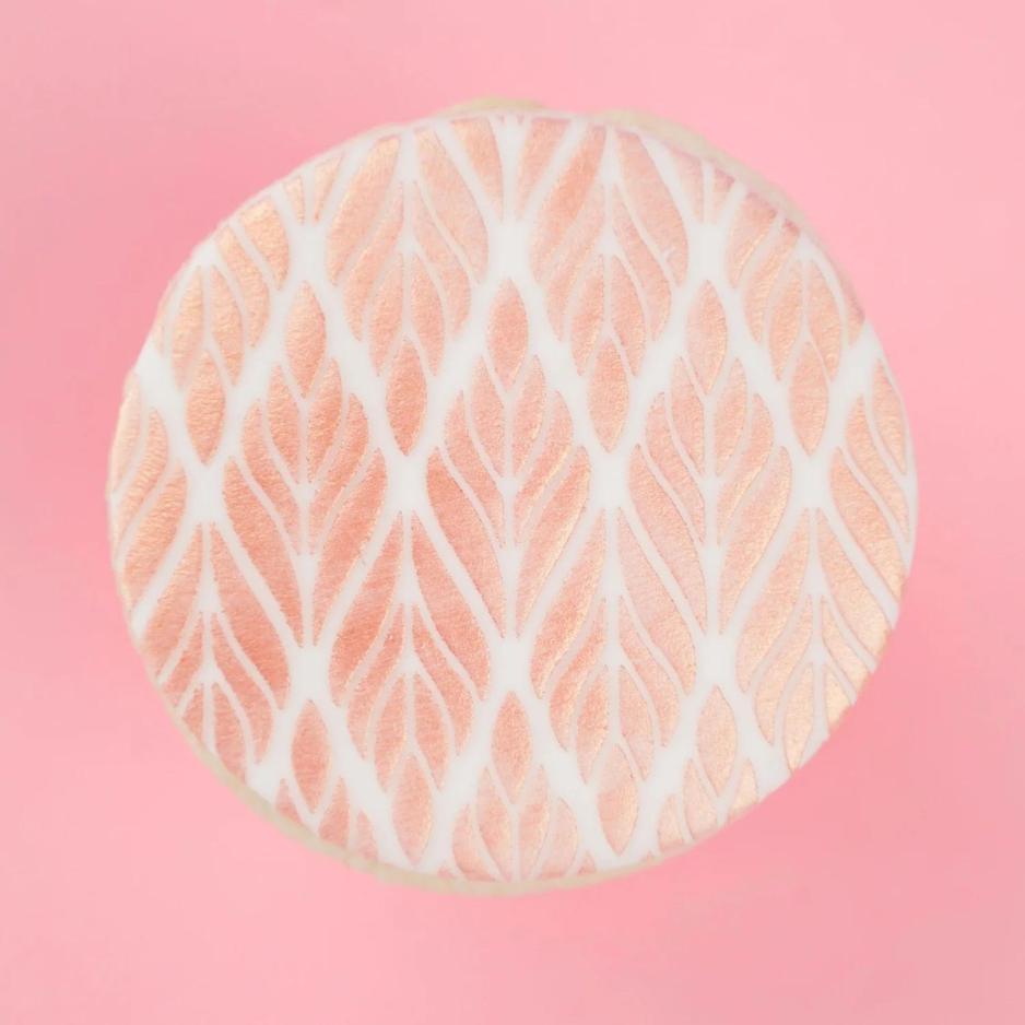 sweet stamp stensil mini marabou blad