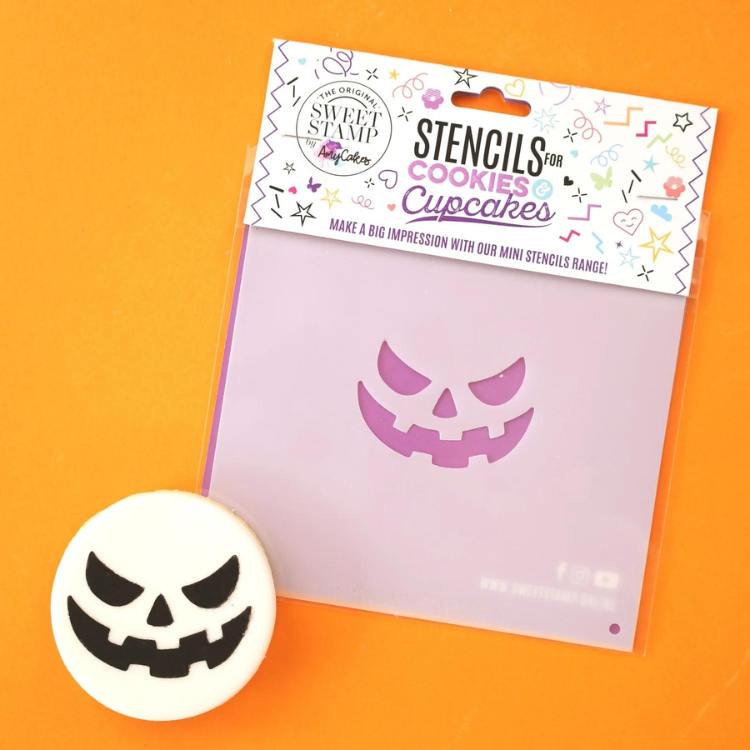 Sweet Stamp Mini Stensil -Pumpkin Jack-