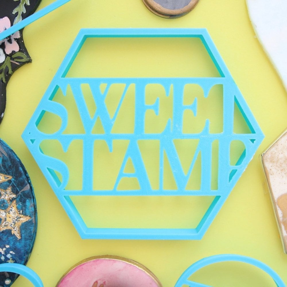 Sweet Stamp Hexagon utstikker personlig kaketopp