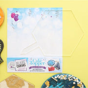 Sweet Stamp Hexagon Blank kaketopp i akryl