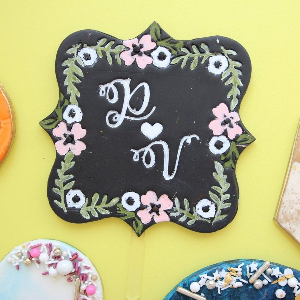 Sweet Stamp Blank Kaketopp i akryl -Plakett-