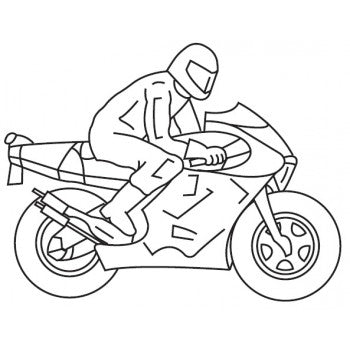 Patchwork utstikker Motorsykkel