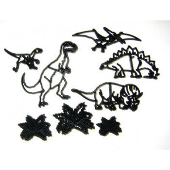 Patchwork utstikker Dinosaurer, sett/8