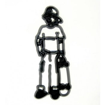 Patchwork utstikker Skateboarder