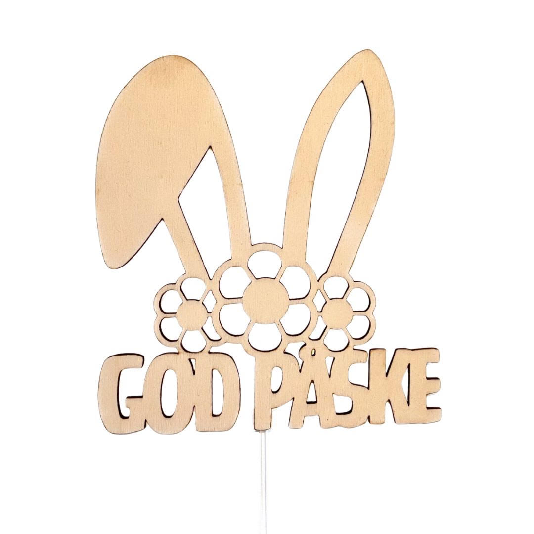 MD111236 god påske kaketopp i tre