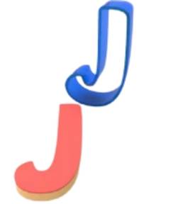 utstikker bokstav j