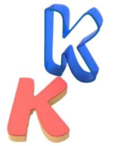 utstikker bokstav k
