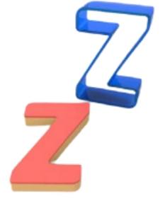 utstikker bokstav z