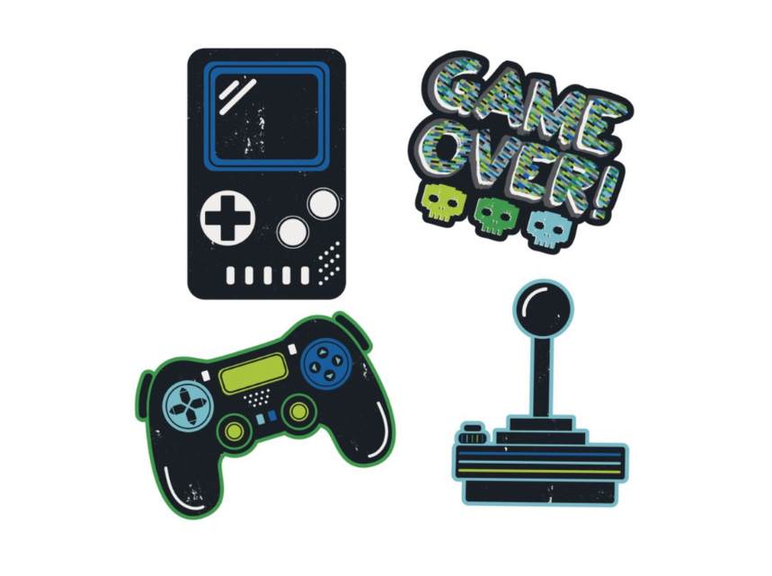 veggdekor gameboy og spillkonsoll