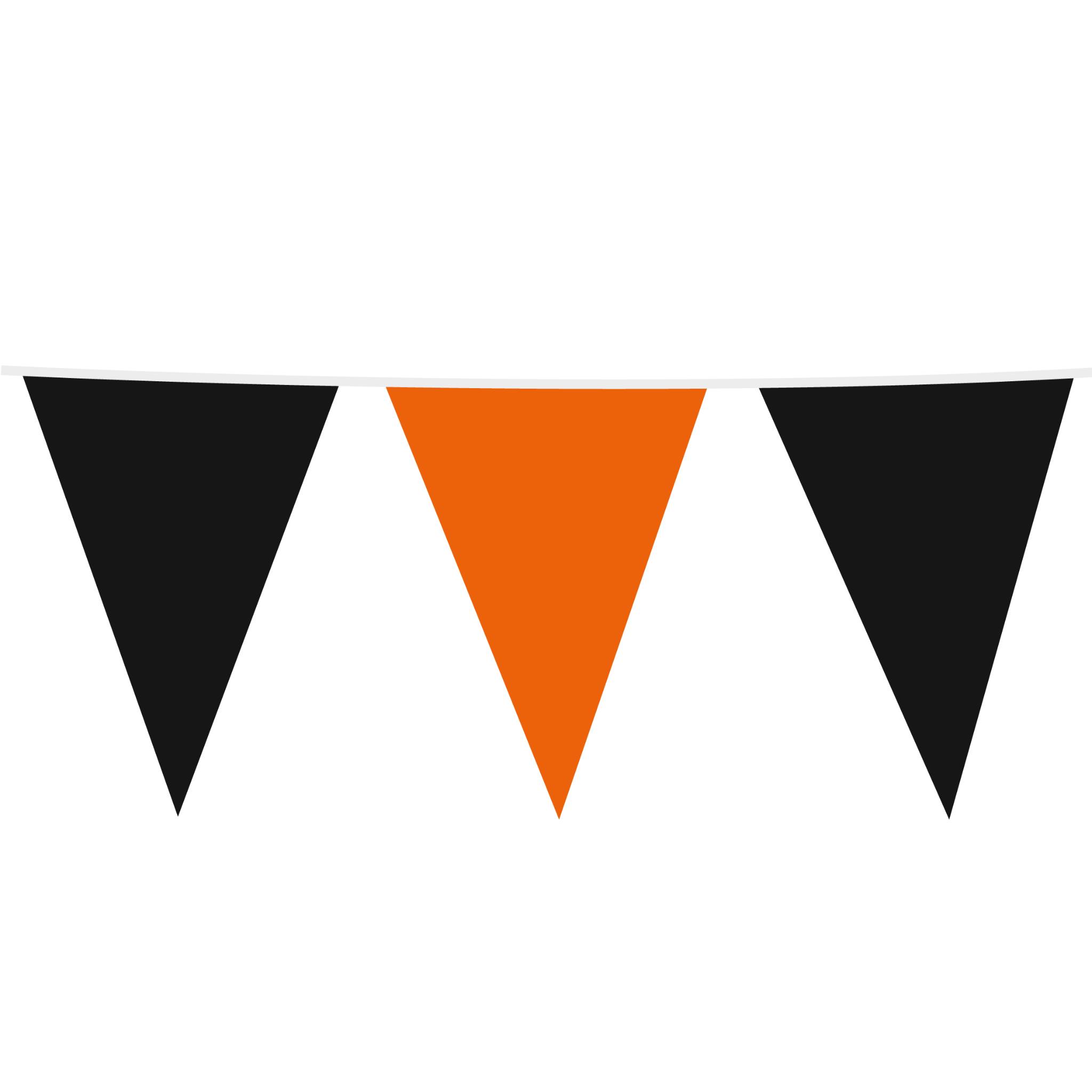vimpelrekke svart og oransje 10m