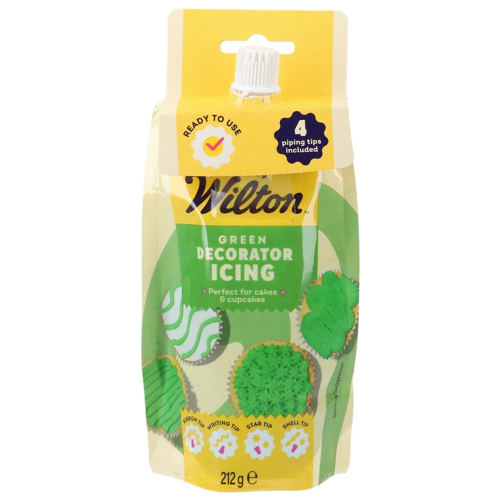 Wilton dekoreringsglasur grønn 212g i pose