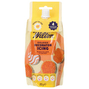 Wilton dekoreringsglasur oransje 212g i pose