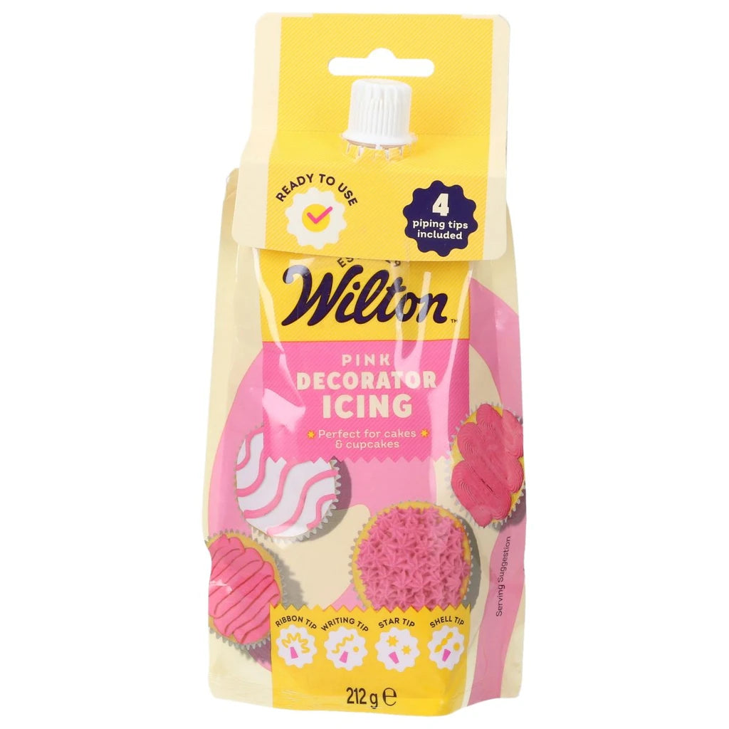 Wilton dekoreringsglasur rosa 212g i pose