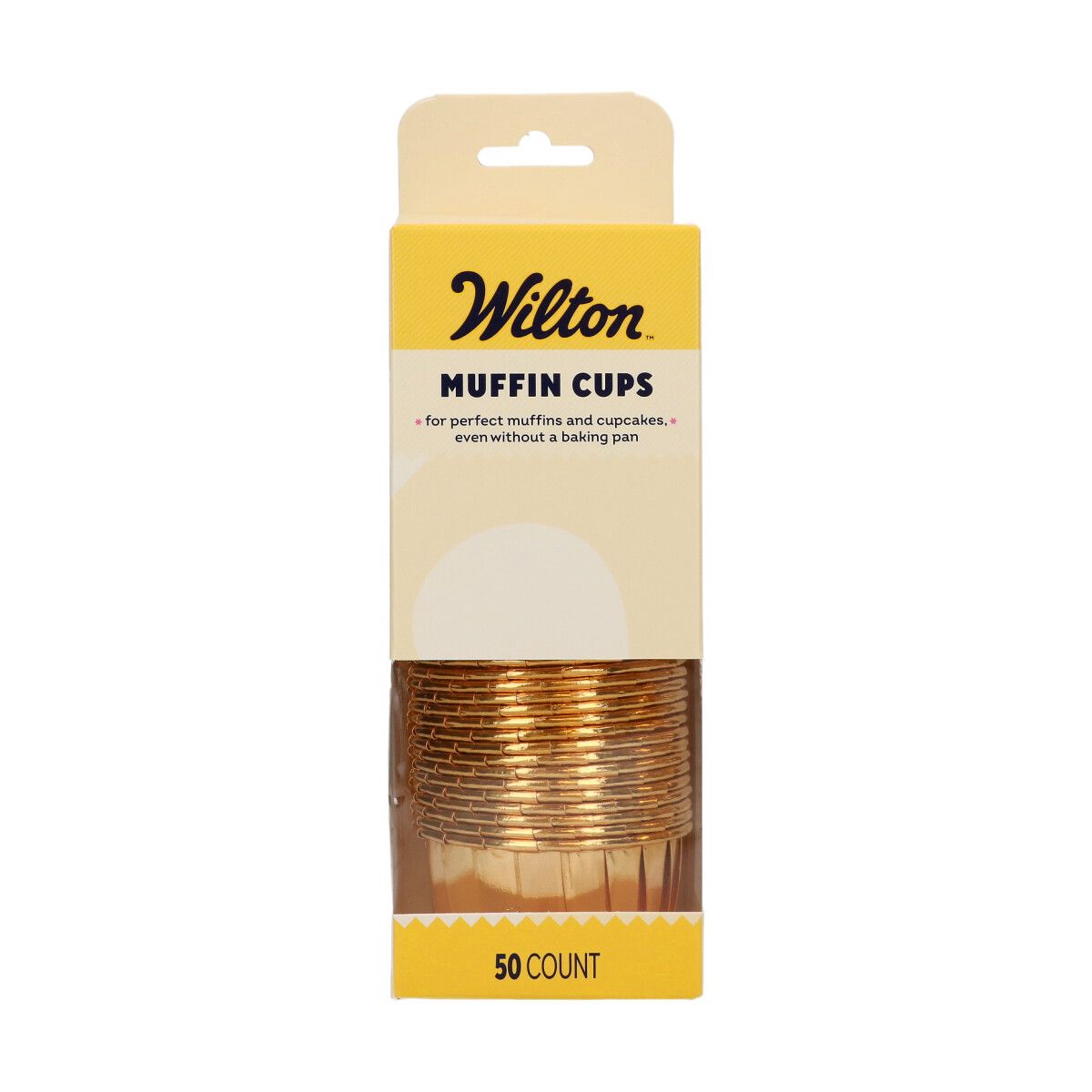 Wilton Muffinsformer, Nut cups -Metallic gull-, pk/50 <div class="flex w-full flex-col gap-4">
<div class="ml-10 flex flex-col gap-2">
<div class="flex flex-col gap-4">
<div class="prose prose-sm max-w-none overflow-x-auto prose-pre:p-0">
 Gi bakverkene dine et snev av luksus med disse vakre, gullfargede muffinsformene fra Wilton. Dette er ikke bare vanlige papirformer; disse robuste formene i en 