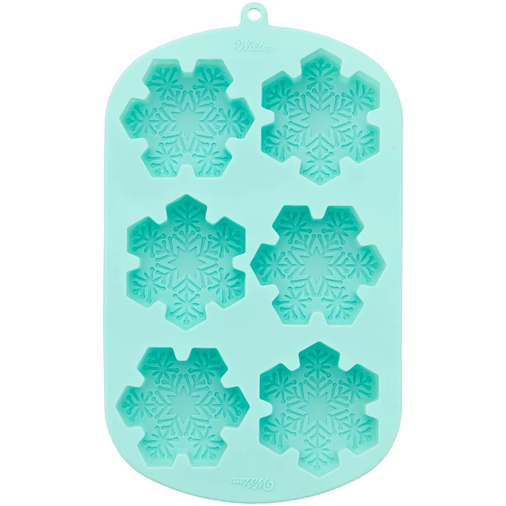 Wilton silikonform snøfnugg, 6 hulrom – bruk