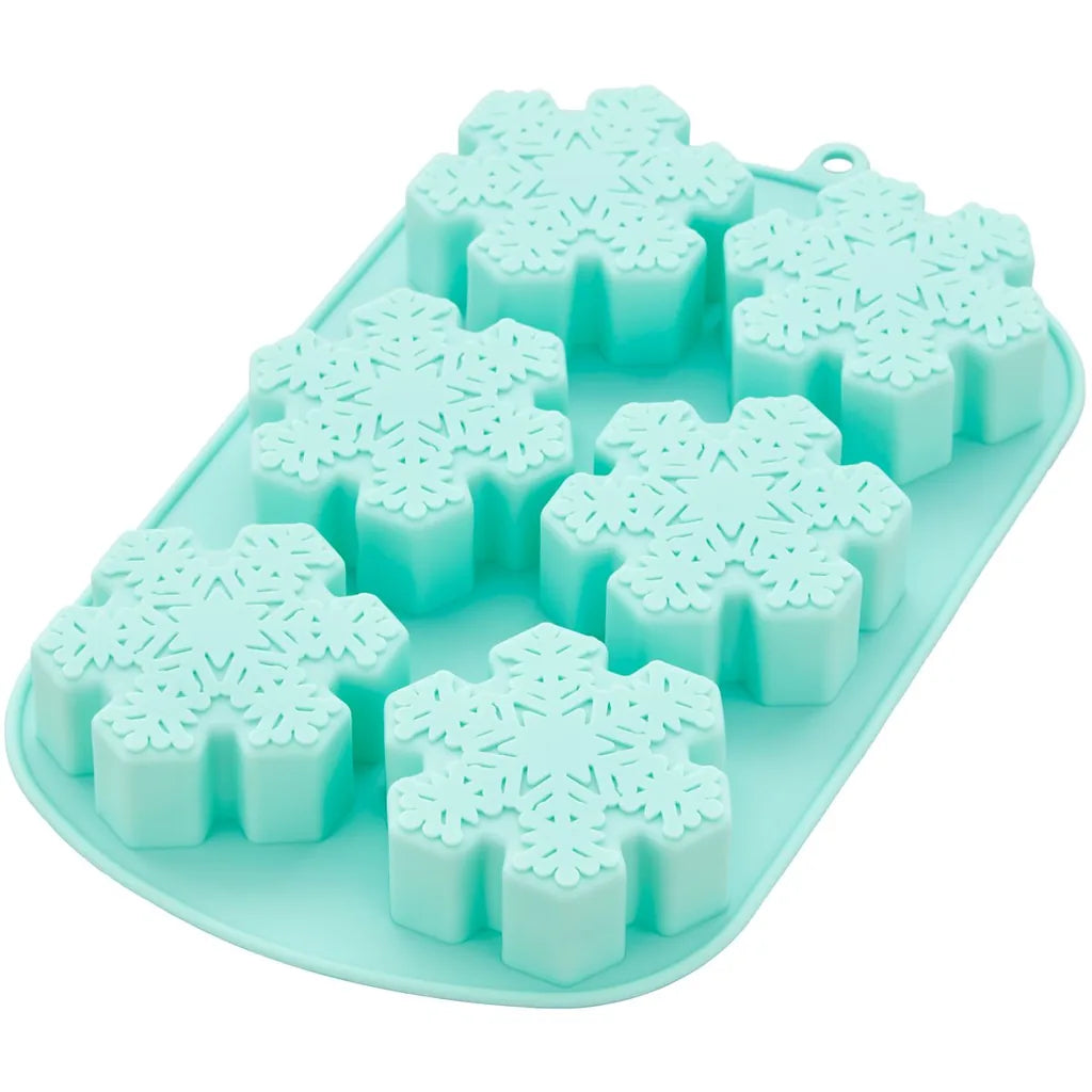Wilton silikonform snøfnugg, 6 hulrom – detalj