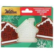 Wilton utstikker med stempel pepperkakehus, 7,5cm