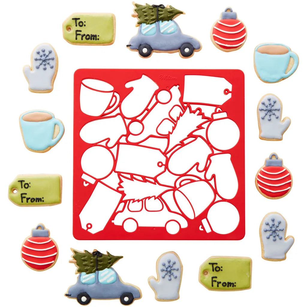 Wilton utstikkermatte jul med 14 motiver, 24x24cm – bruk