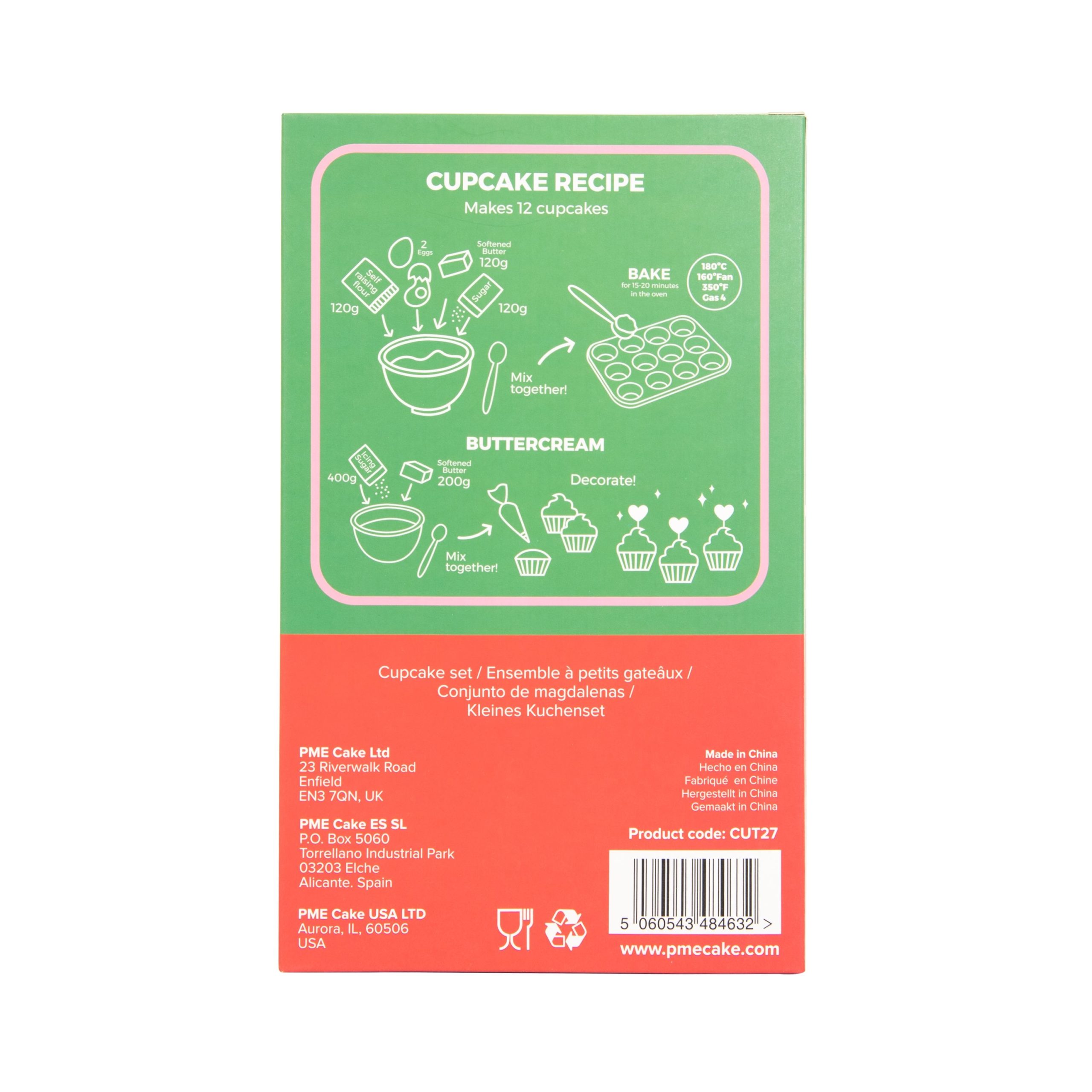 Cupcake sett -Julenissens verksted- pk/24
