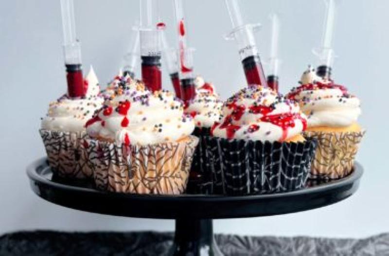 blogginnlegg blodige cupcakes