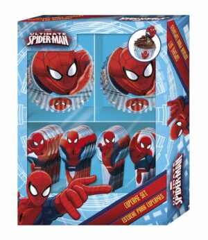 Spiderman muffinsformer med cupcake topp