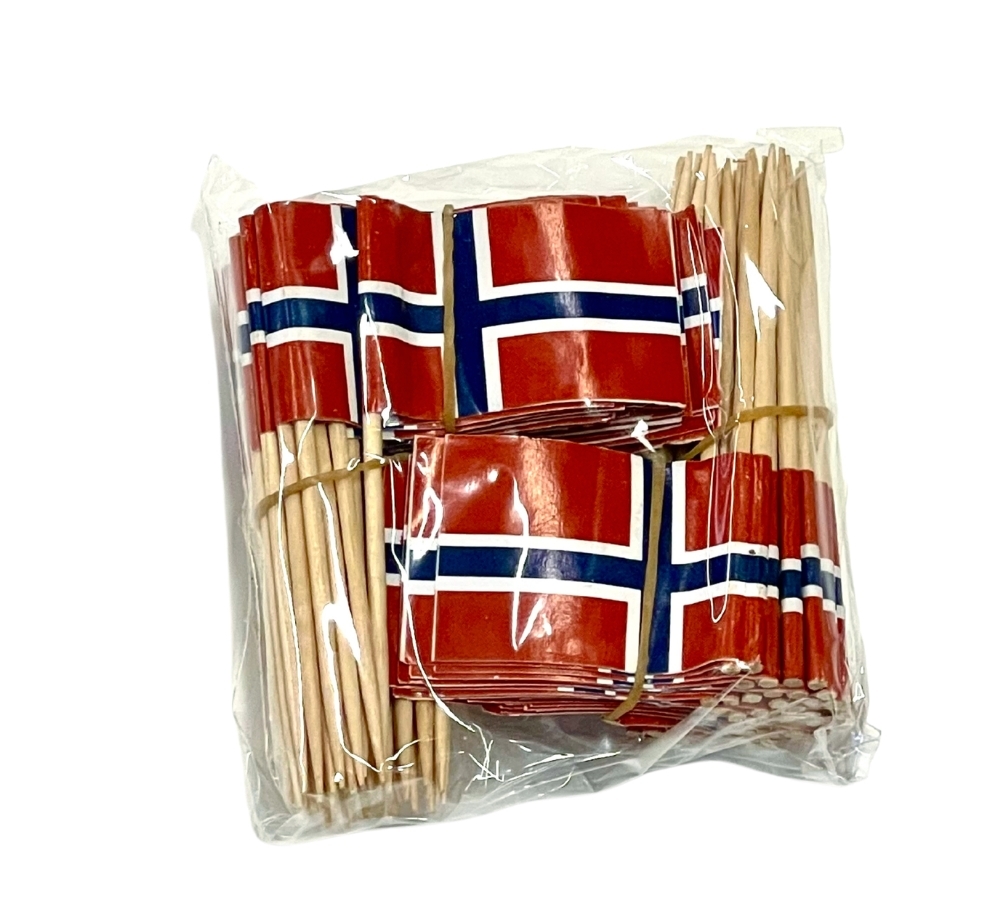 Bilde av Norske Flagg På Trepinne, Pk/50