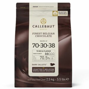Belgisk mørk sjokolade Callebaut 70%, 2,5kg i pellets eller dråper
