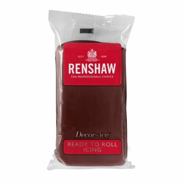 Brun fondant med sjokoladesmak fra Renshaw, 250g