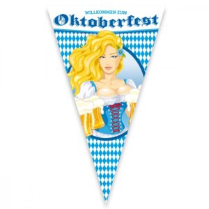 Megaflagg Oktoberfest Ølkrus - 90x150cm