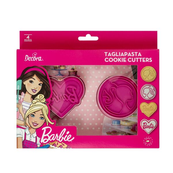 Decora Utstikkere med stempel -Barbie- set/2