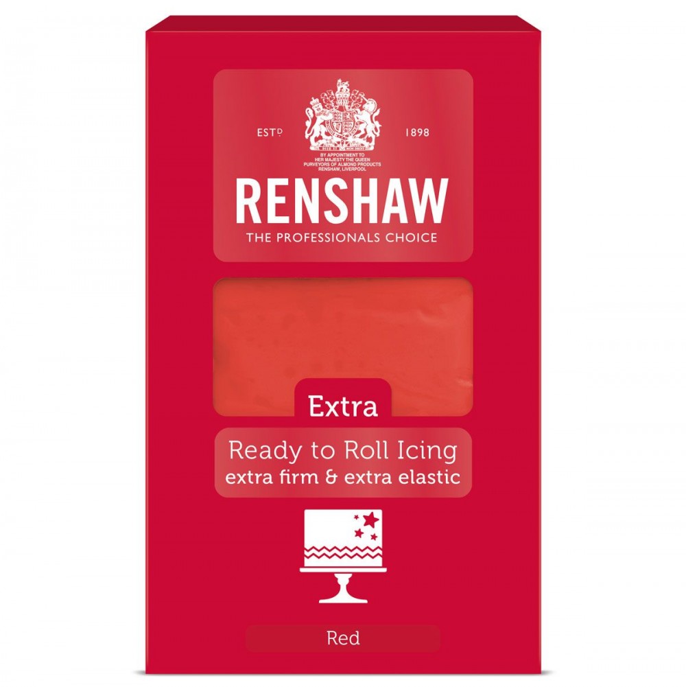 Rød fondant fra Renshaw, 1kg