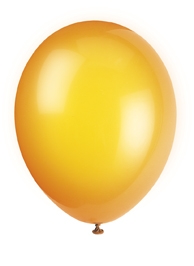 10 oransje ballonger i vanlig størrelse