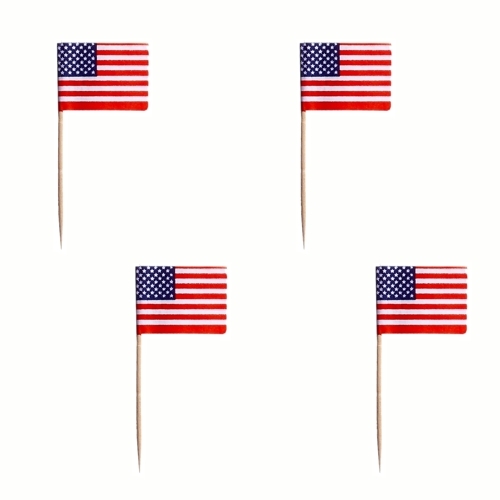 Små flagg, USA, 500stk