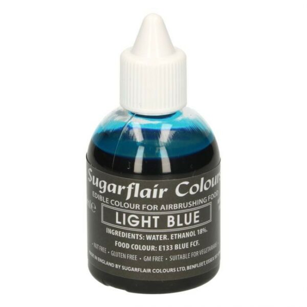 Sugarflair Airbrushfarge -Lys blå- 60ml