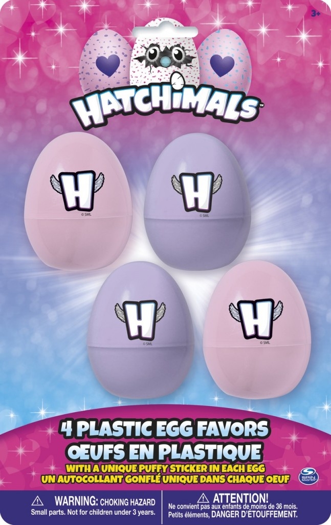 Hatchimals egg med myke klistermerker, pk/4