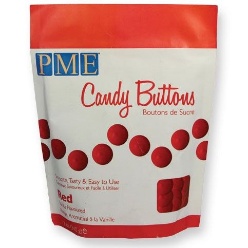 PME Candy Buttons Rød 340g