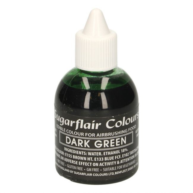 Sugarflair Airbrushfarge -Mørk grønn- 60ml