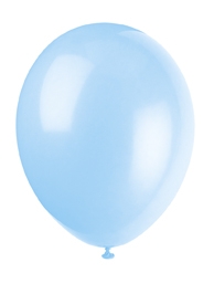 Ballonger, 10 stk lyseblå ballonger