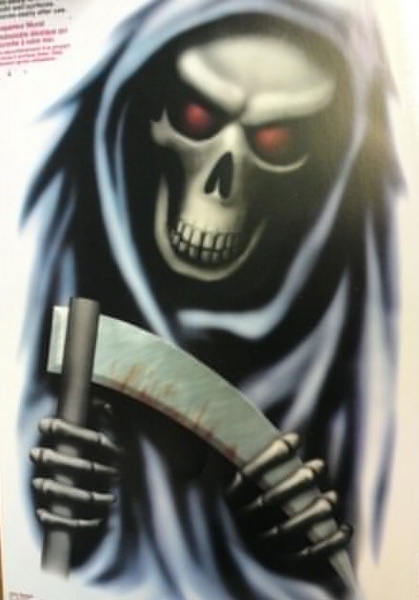 Halloweendekor Wallgrabber "Grim Reaper"