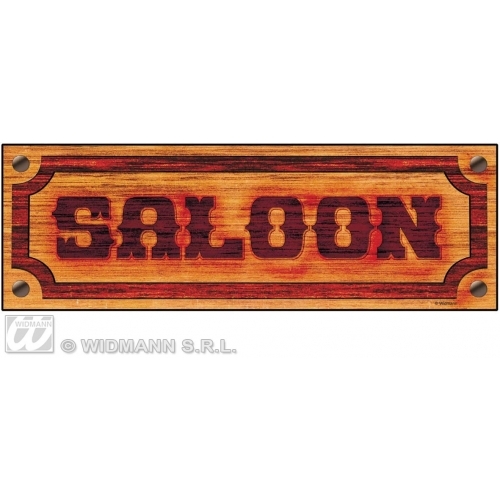 Saloon-skilt i papp