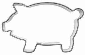 Pepperkakeform gris stor - 8 cm