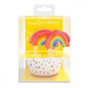 ScrapCooking - Regnbue muffinsformer og topper