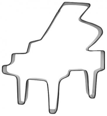 Pepperkakeform piano / flygel - 9,5 cm