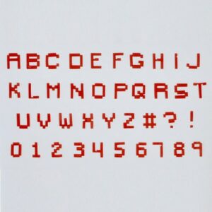 FMM Alfabet & Nummer Tappits Pixel Storbokstaver