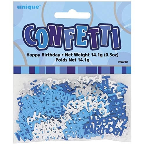 Happy birthday konfetti, blå