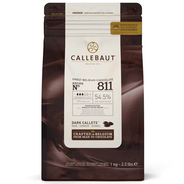 Bilde av Callebaut Mørk Sjokolade, 1kg