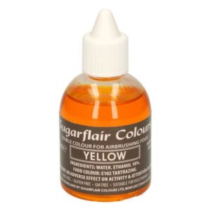 Sugarflair Airbrushfarge -Gul- 60ml