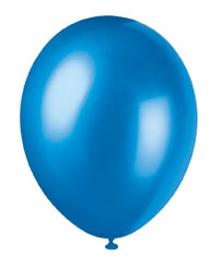 Blå ballonger "cosmic", 50stk, metalliclook