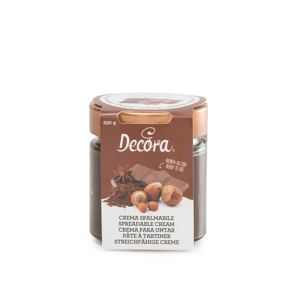 Decora Sjokoladekrem med nøtter, 230g
